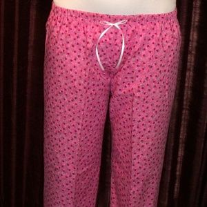 Lorrie Dee Pink with Heart Print Cotton Sleep Pant
